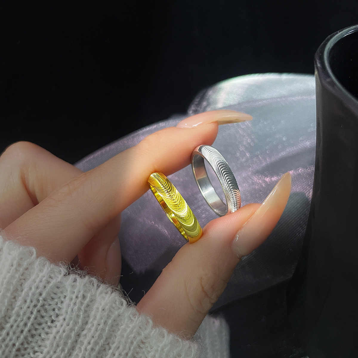 (🔥LAST DAY SALE-80% OFF) DarkFairy™ 💖Lymphatic magnetic therapy cats eye ring