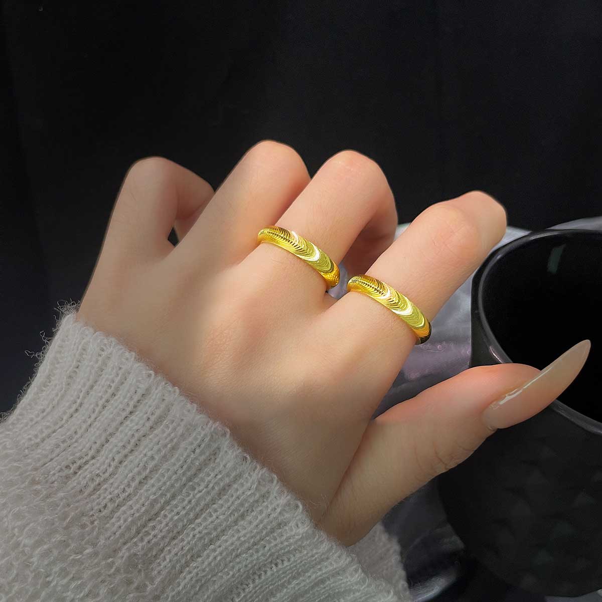 (🔥LAST DAY SALE-80% OFF) DarkFairy™ 💖Lymphatic magnetic therapy cats eye ring